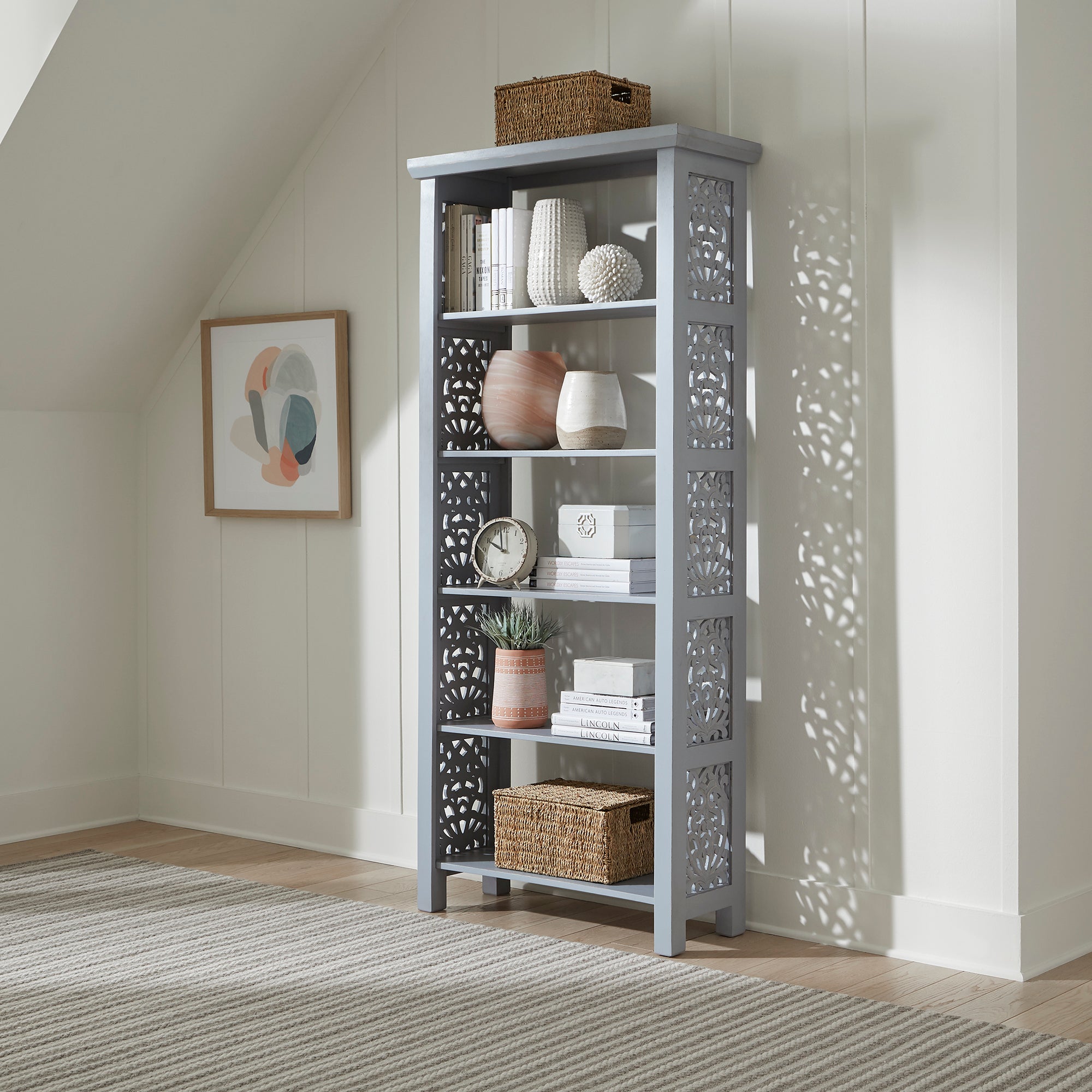 Liberty Furniture 2094G-AC3001 Accent Bookcase- Grey
