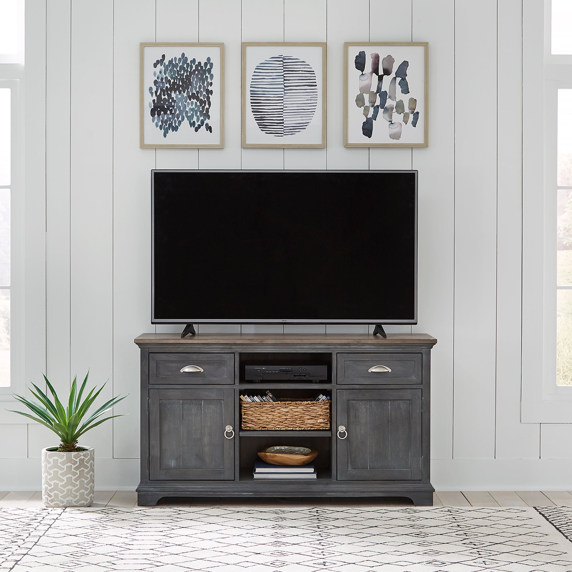 Liberty Furniture 303G-TV54 54 Inch Entertainment TV Stand