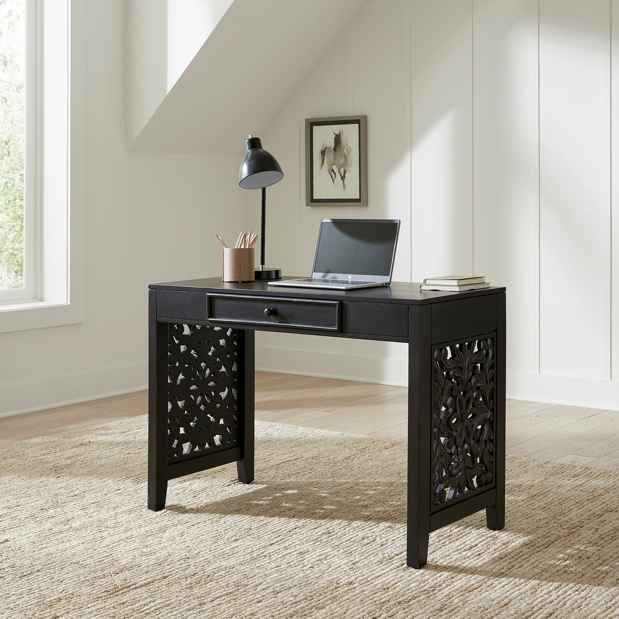 Liberty Furniture 2094B-AC3000 Accent Writing Desk- Black