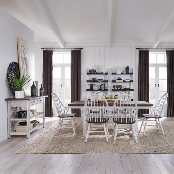 Liberty Furniture 139WH-CD-7TRS 7 Piece Trestle Table Set