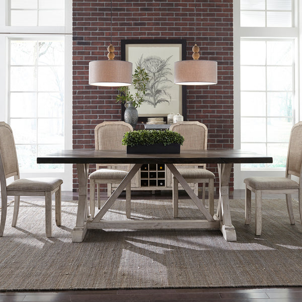 Liberty Furniture 619-DR-5TRS 5 Piece Trestle Table Set