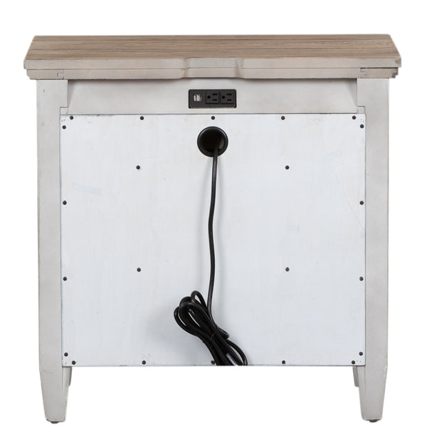 Liberty Furniture A824-BR61 1 Drawer Night Stand w/ Charging Station