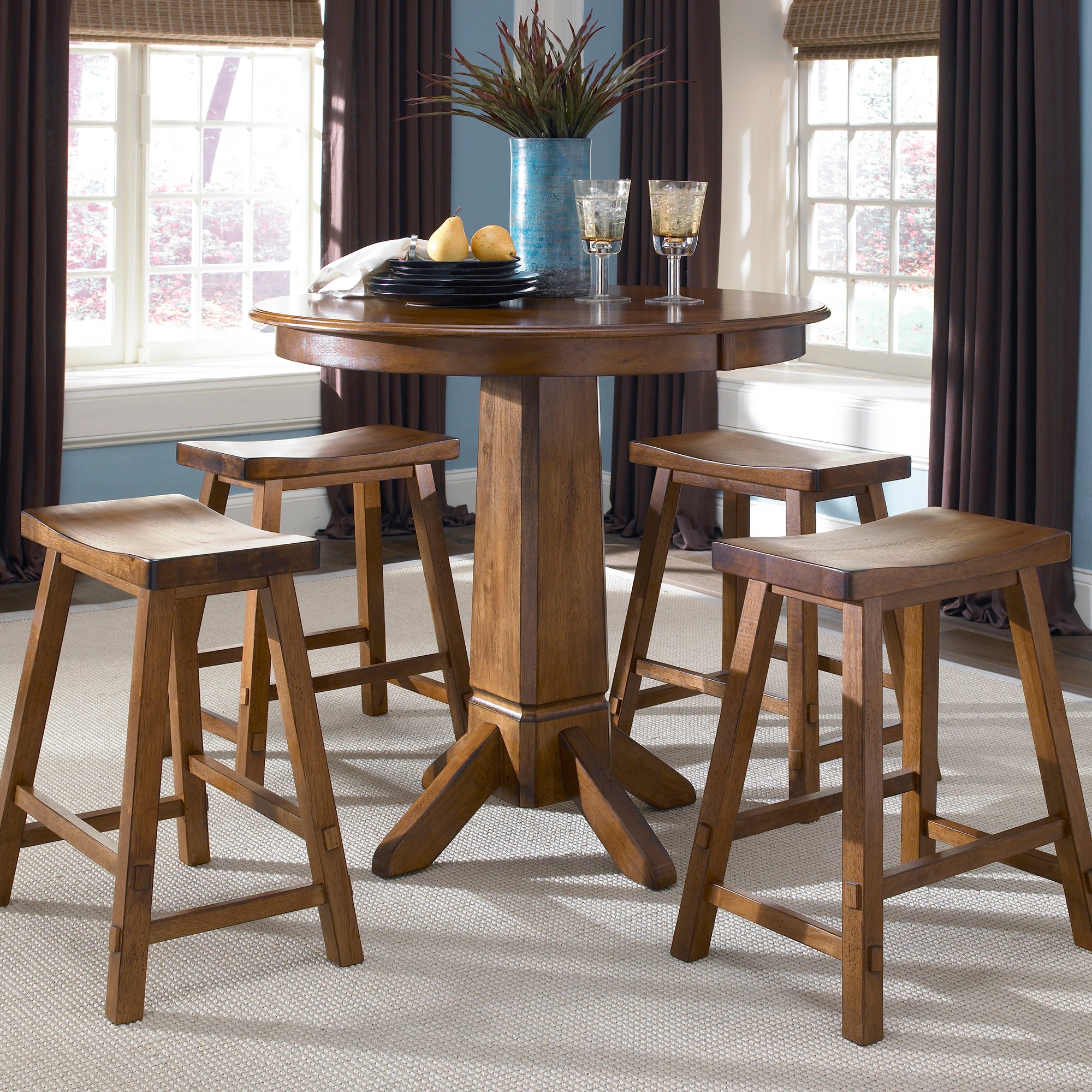 Liberty Furniture 38-B1830 30 Inch Sawhorse Stool - Tobacco (RTA)