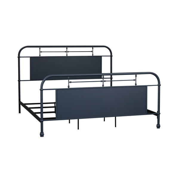 Liberty Furniture 179-BR15HFR-N King Metal Bed- Navy