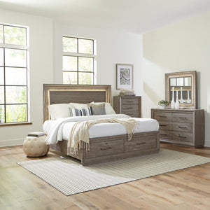 Liberty Furniture 272-BR-QSBDMC Queen Storage Bed, Dresser & Mirror, Chest