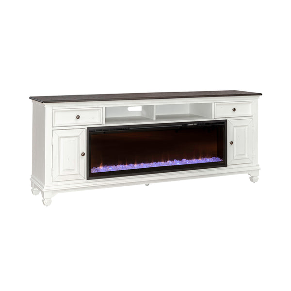 Liberty Furniture FIRE-417-TV80F 80 Inch Fireplace TV Console