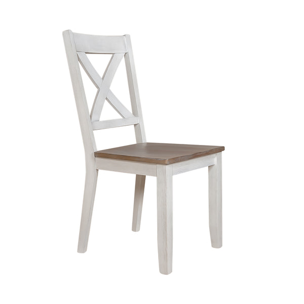 Liberty Furniture 519WH-C3000S X Back Side Chair- White (RTA)