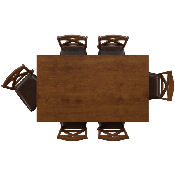 Liberty Furniture 464-CD-7RLS 7 Piece Rectangular Table Set