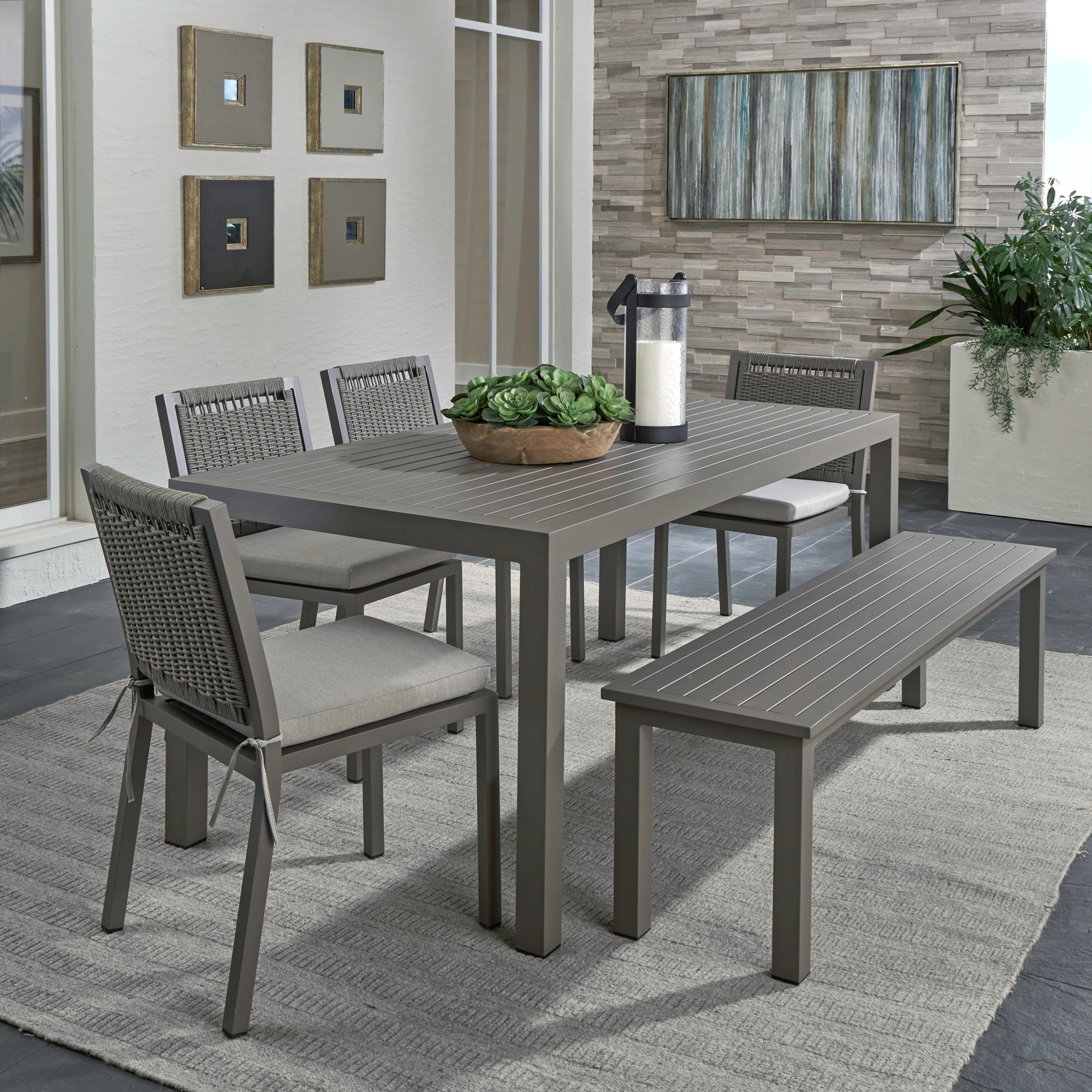 Liberty Furniture 3001-OUT-6ORTS 6 Piece Outdoor Rectangular Dining Set