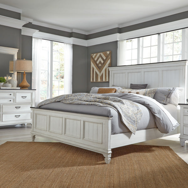 Liberty Furniture 417-BR-KPBDM King Panel Bed, Dresser & Mirror