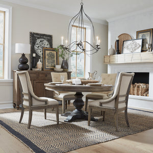 Liberty Furniture 615-DR-5PDS 5 Piece Pedestal Table Set