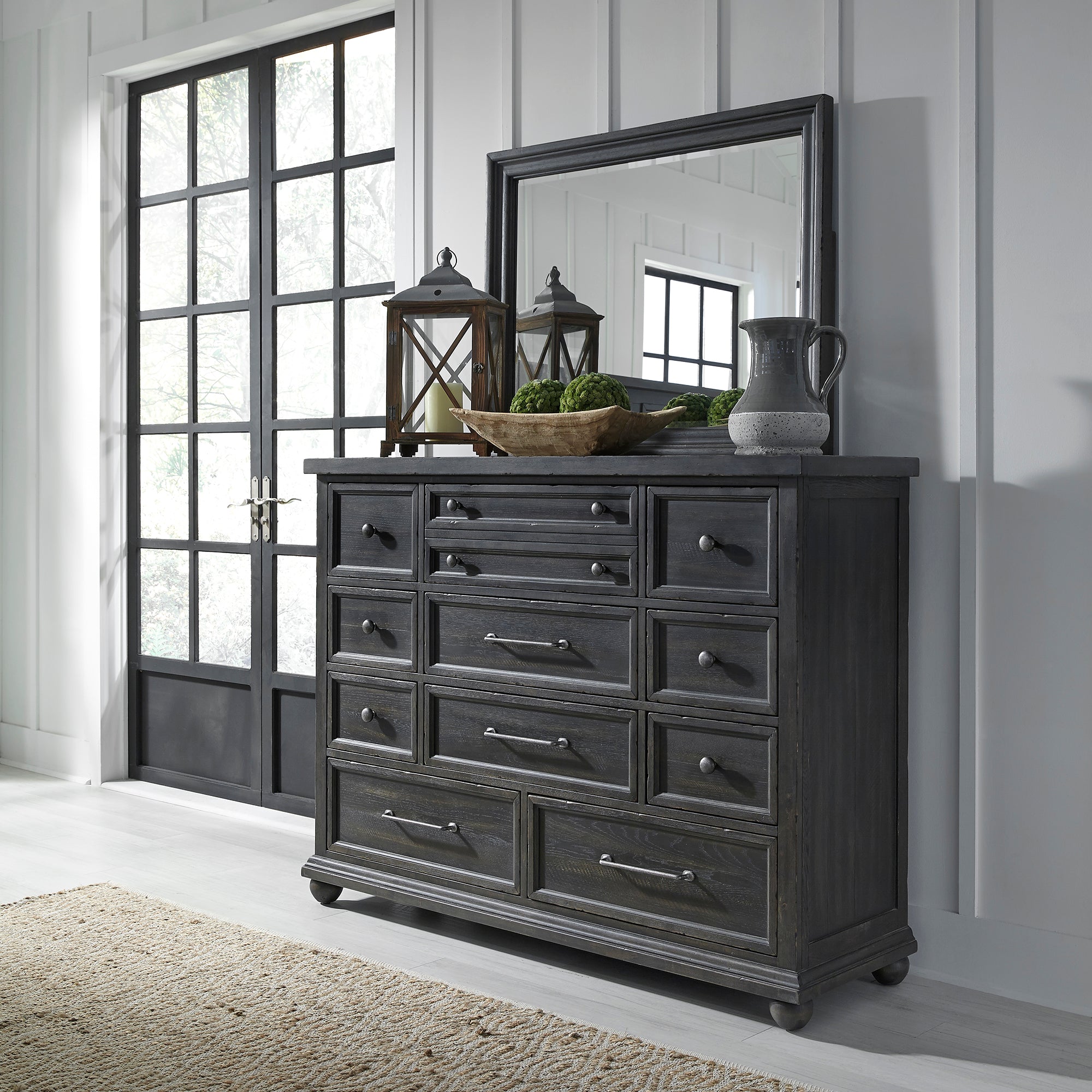 Liberty Furniture 879-BR-DM Dresser & Mirror