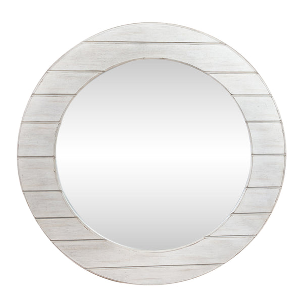 Liberty Furniture 824-BR52W Round Mirror - White