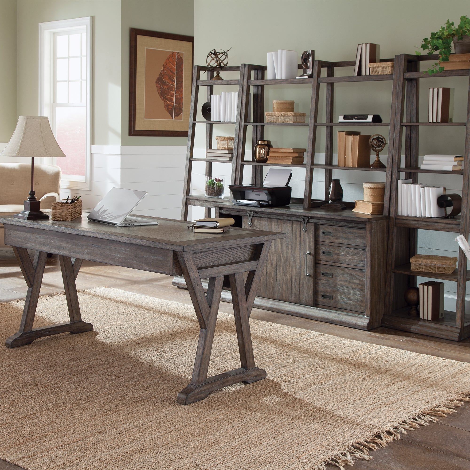 Liberty Furniture 466-HOJ-CDS Complete 3 Piece Desk