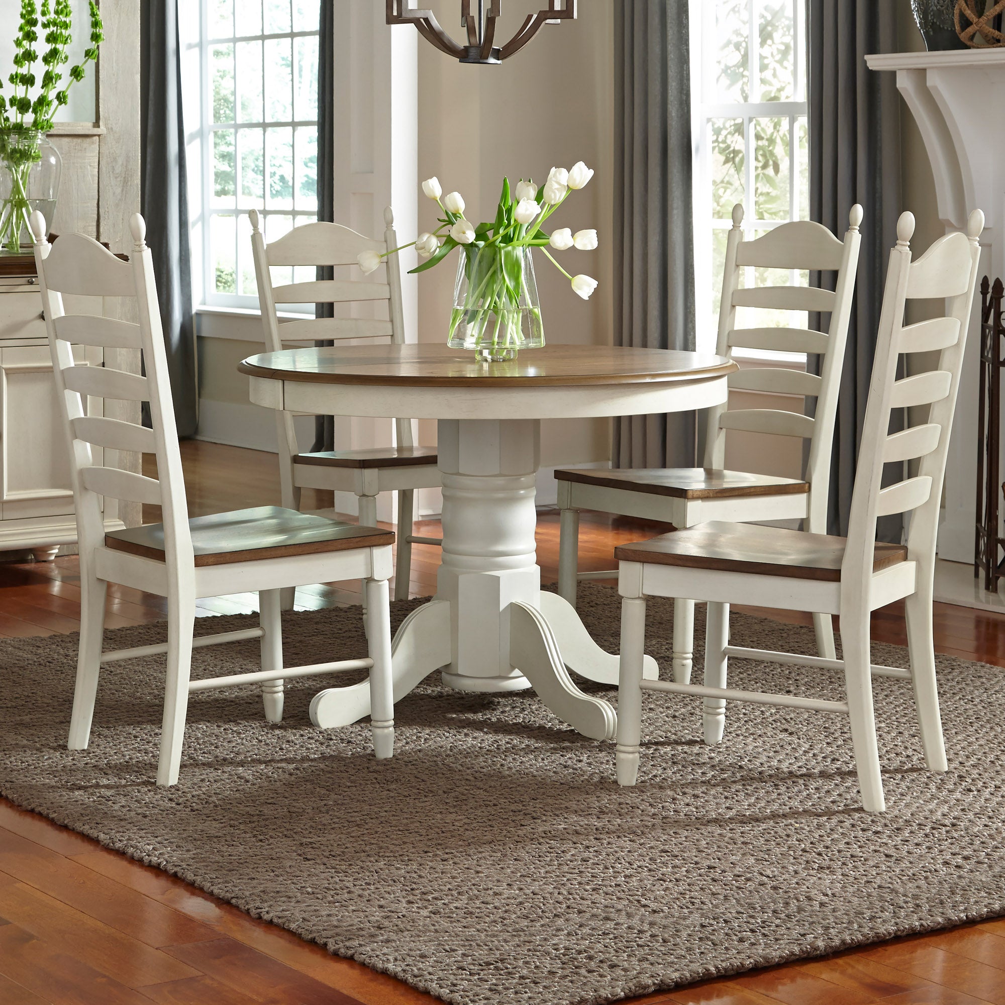 Liberty Furniture 278-CD-5PDS 5 Piece Pedestal Table Set