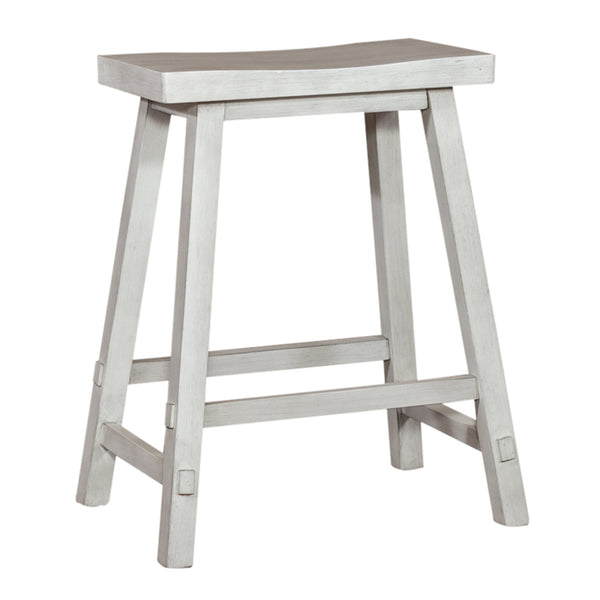 Liberty Furniture 38-B1824-W 24 Inch Sawhorse Counter Stool - White