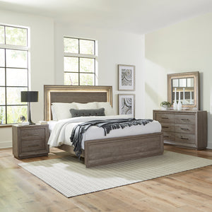 Liberty Furniture 272-BR-KPBDMN King Panel Bed, Dresser & Mirror, Night Stand