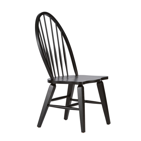 Liberty Furniture 482-C1000S Windsor Back Side Chair - Black